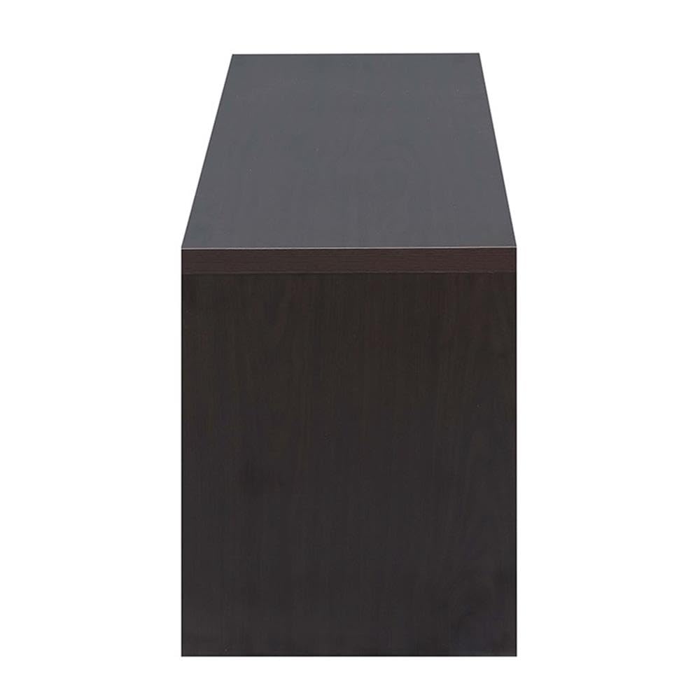 65 inch Espresso TV Stand with Storage Cabinets and Shelves J4790