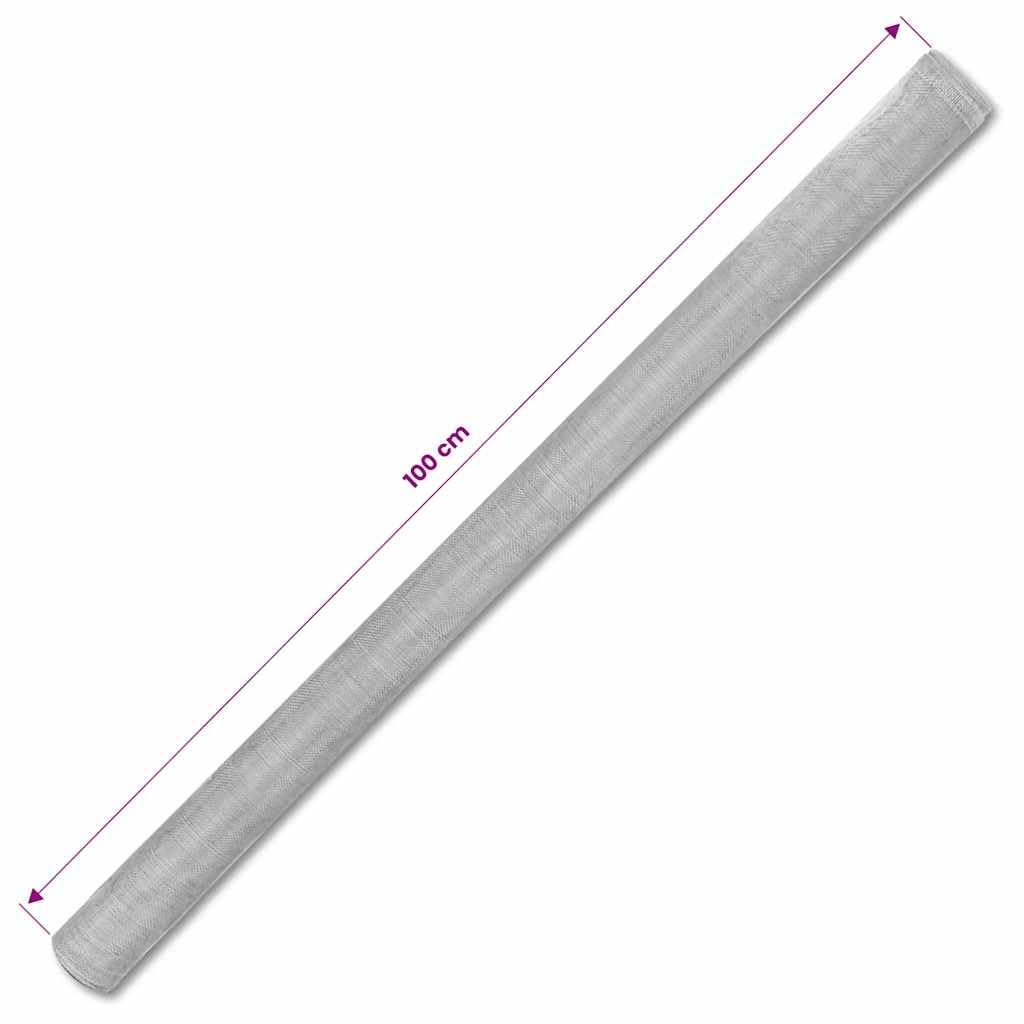 Aluminum Mesh Screen 39.4x196.9 Inches Silver N11260