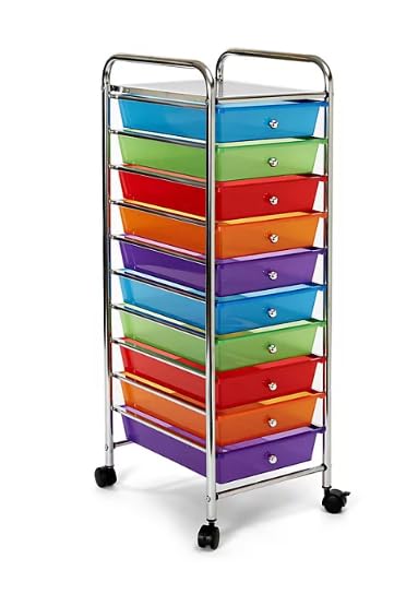 10 Drawer Rolling Storage Cart with Casters R72081