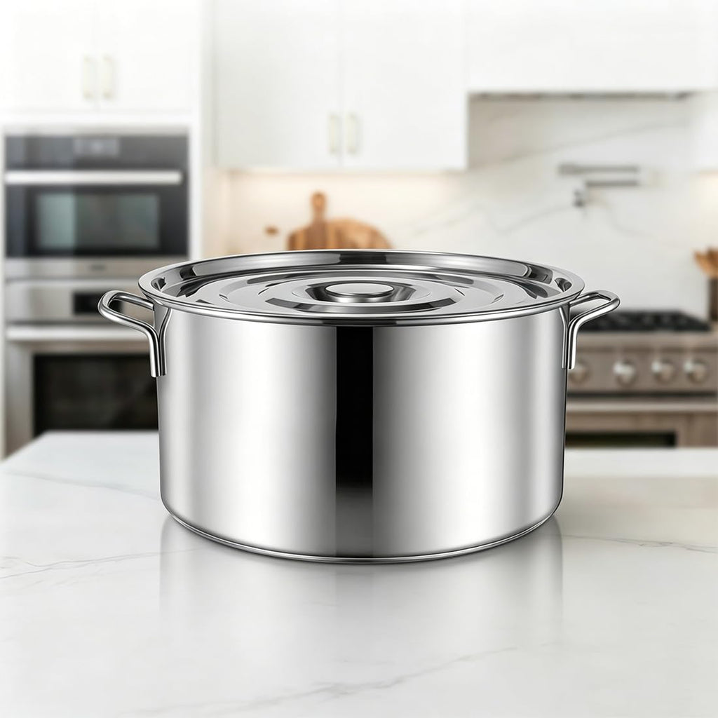 Stainless Steel Stock Pot with Lid V796
