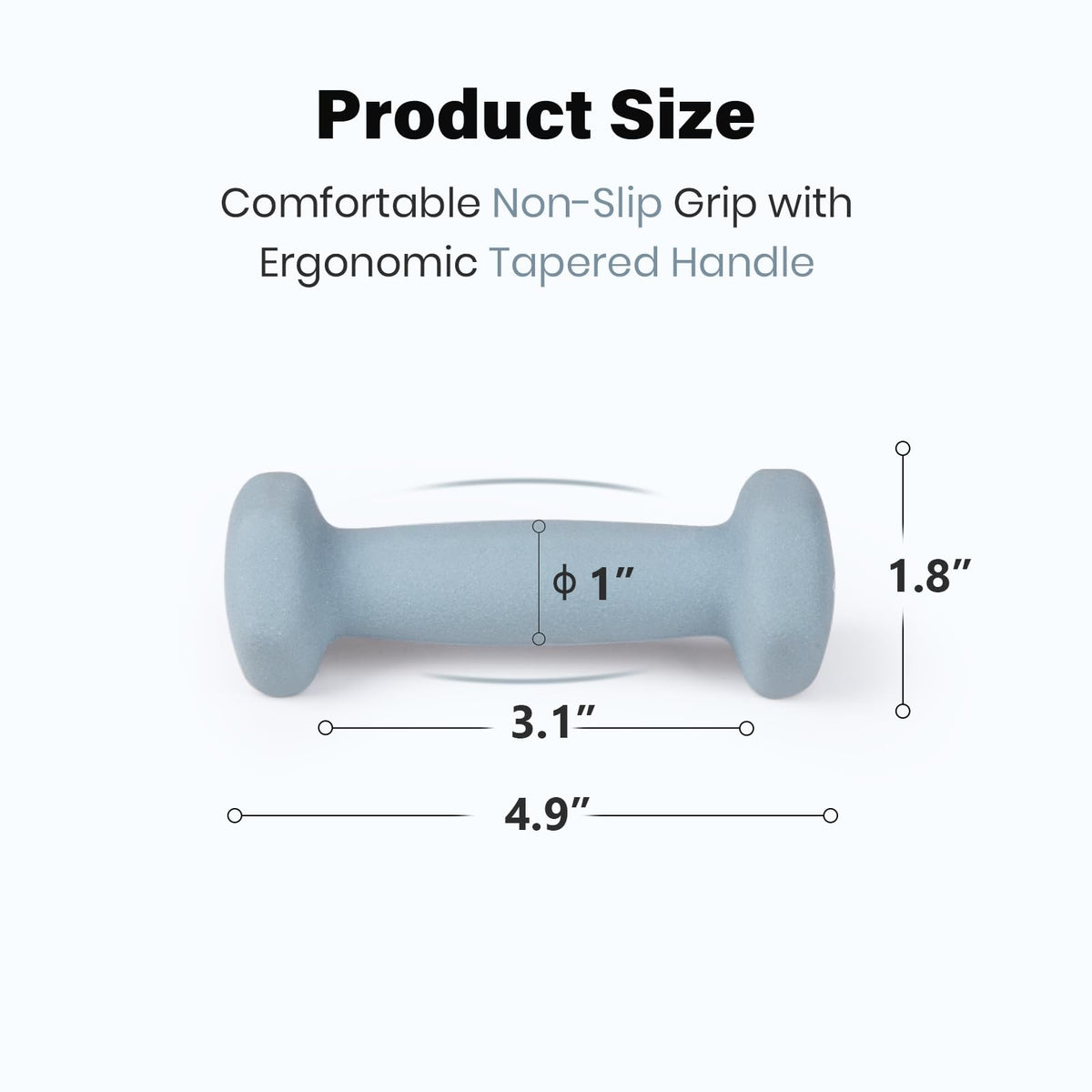 Set of 2 Neoprene Coated Hex Dumbbells V9532