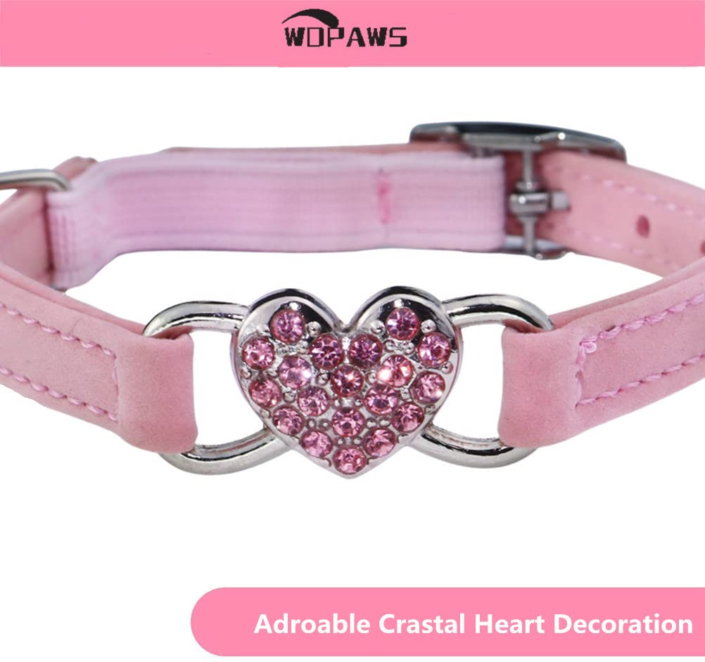 Pink Cat Collar with Safety Belt and Bell E870