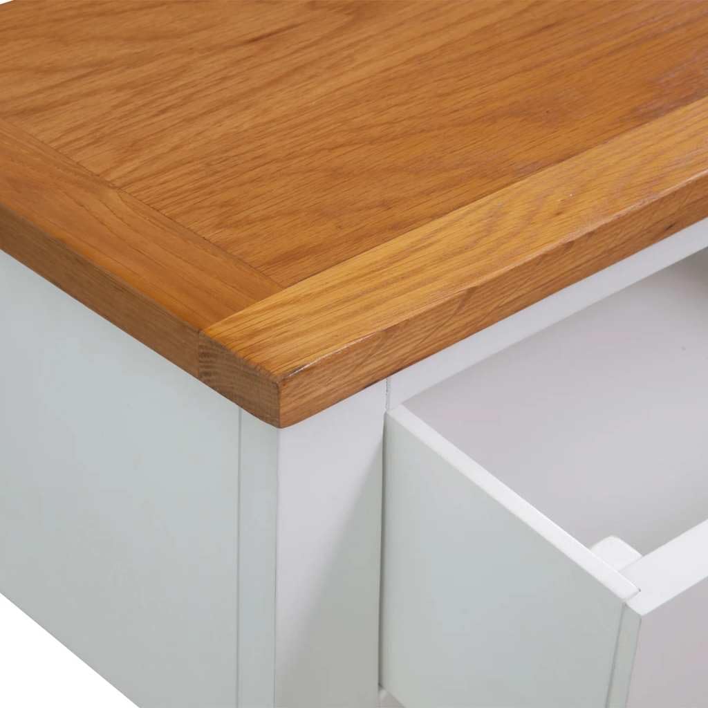 Rustic Oak Acacia Wood Console Table 2 Drawers G3311