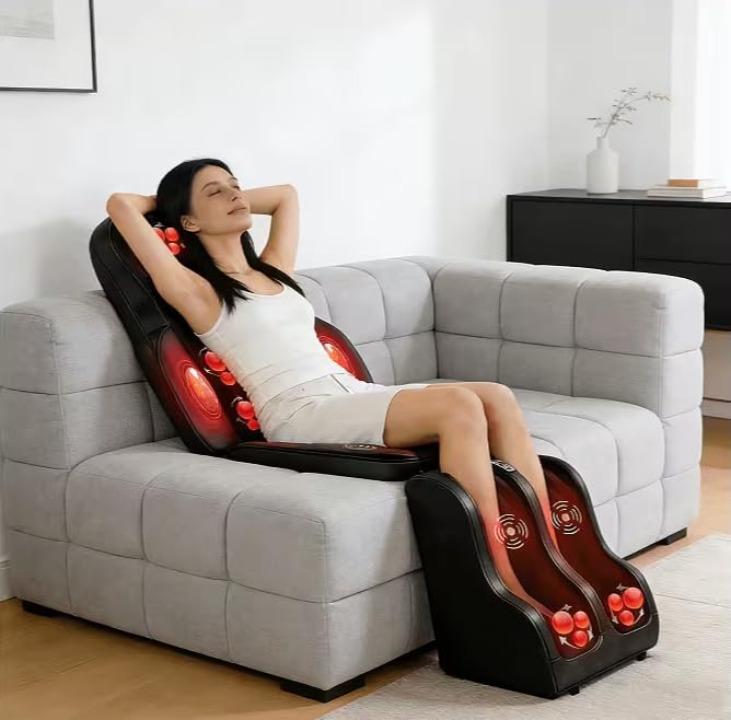 Portable Full Body Massage Mat with Heat & Vibration I128