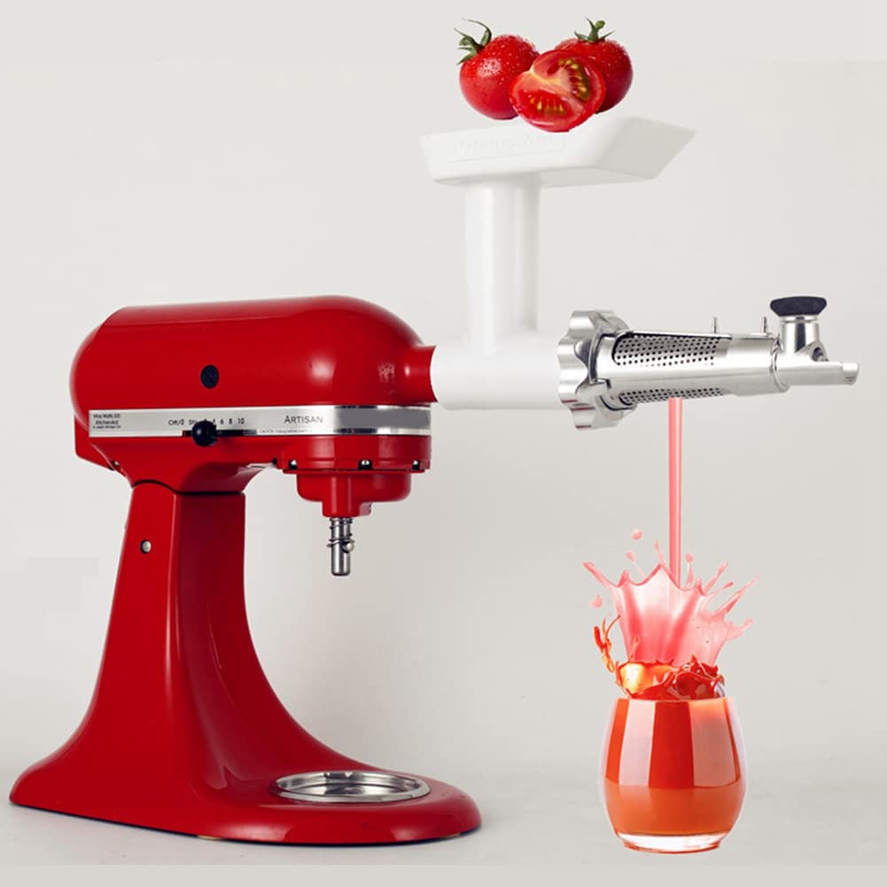 Meat Grinder Attachment for Mixers, White & Silver G310692