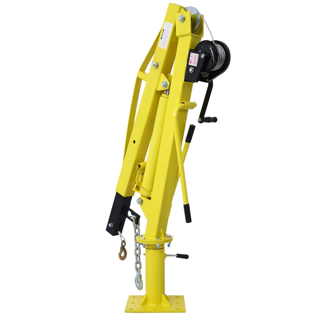 2000 lb Hydraulic Pickup Truck Crane with Hand Winch Q968
