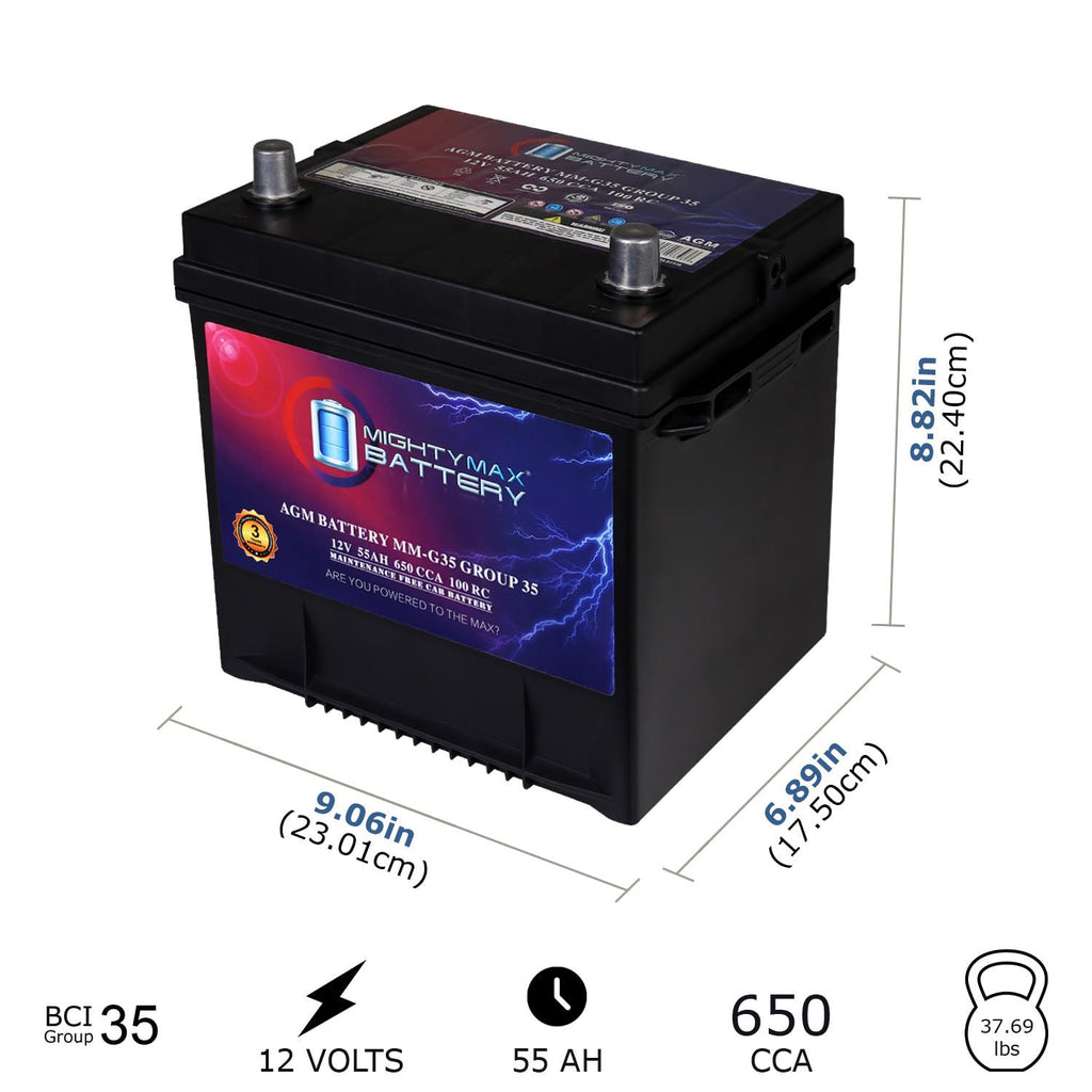 12V 55Ah AGM Replacement Battery M87684