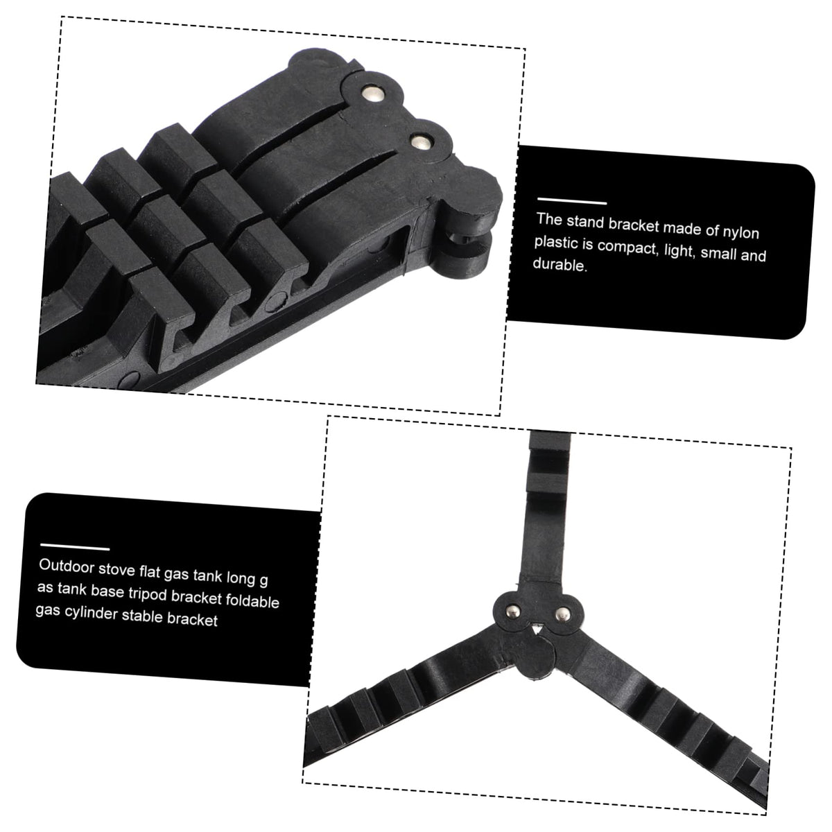 Folding Fuel Can Stabilizer Stand for Camping Stoves A498
