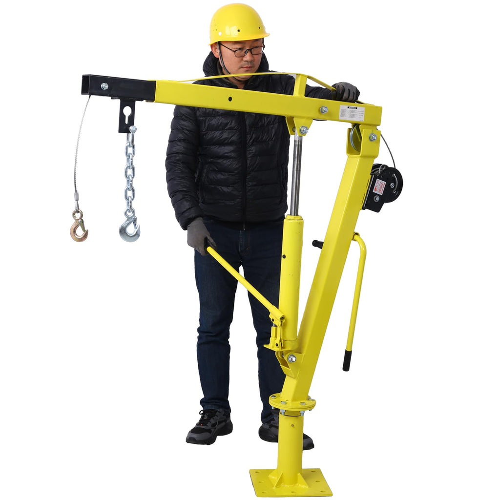 2000 lb Hydraulic Pickup Truck Crane with Hand Winch Q968