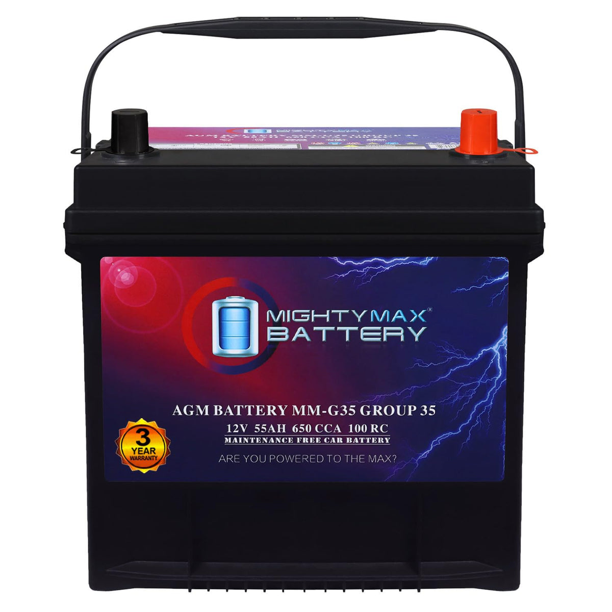 12V 55Ah AGM Replacement Battery M87684
