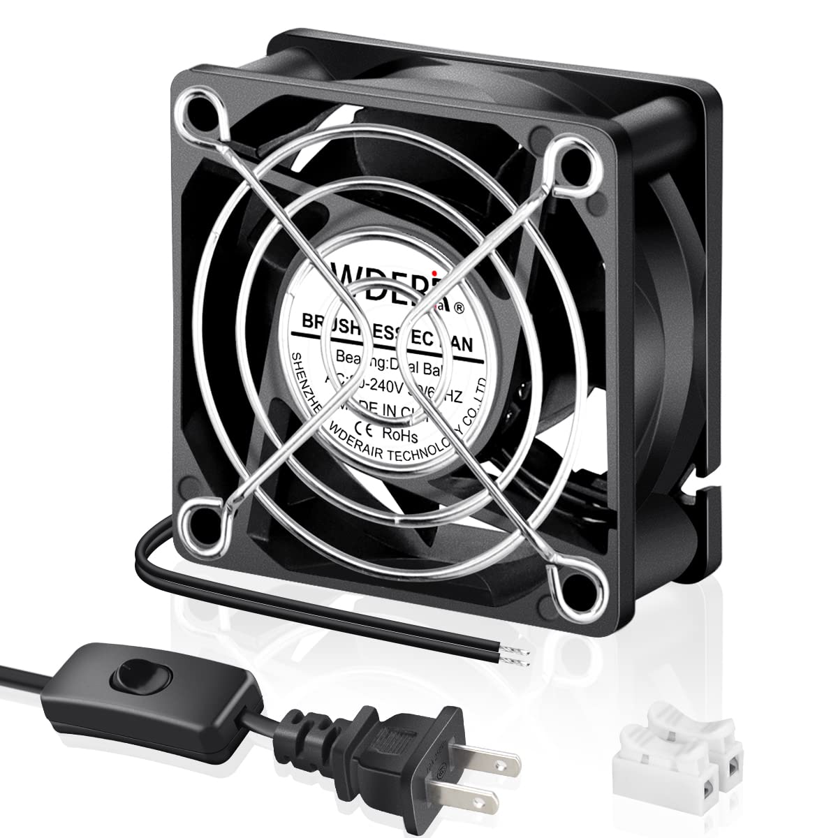 60mm x 25mm Mini Muffin Fan Cooling Axial AC U5094