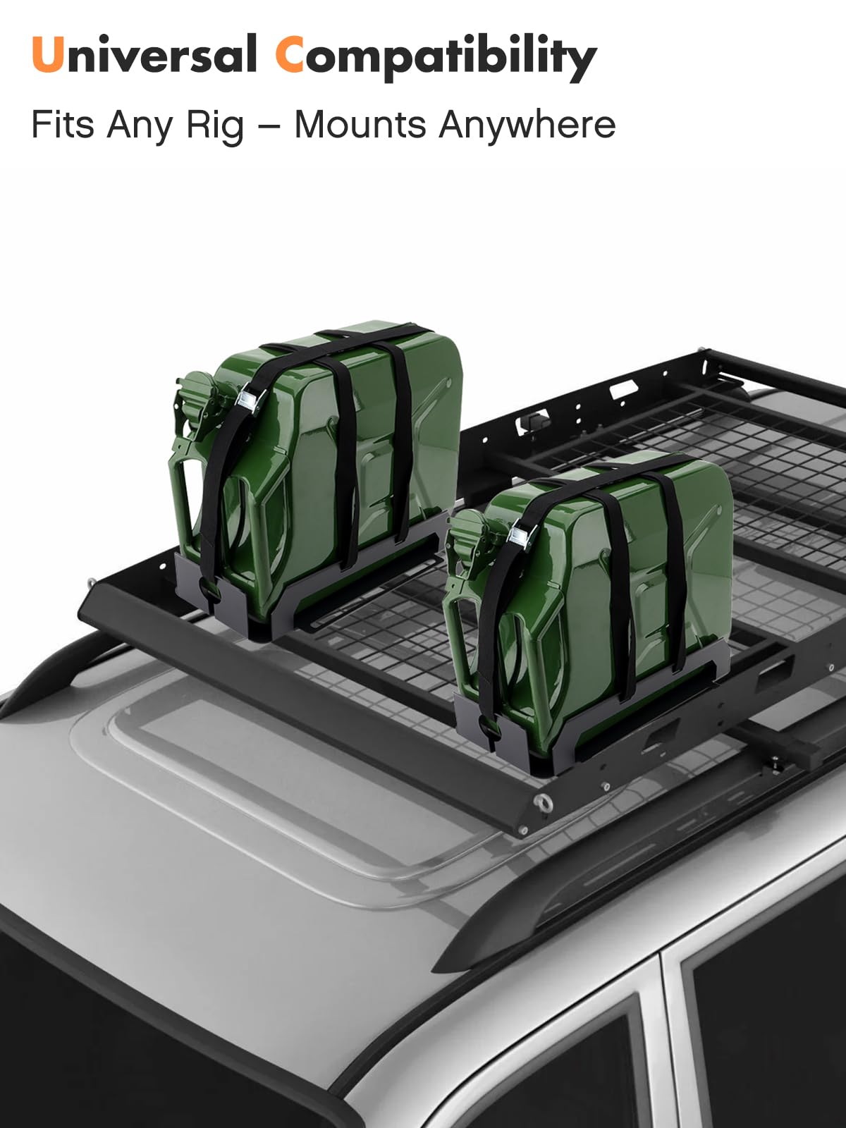 Heavy-Duty Jerry Can Holder with Webbed Strap W493