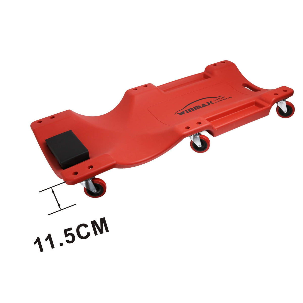 Red 40 Inch Plastic Rolling Creeper F33733