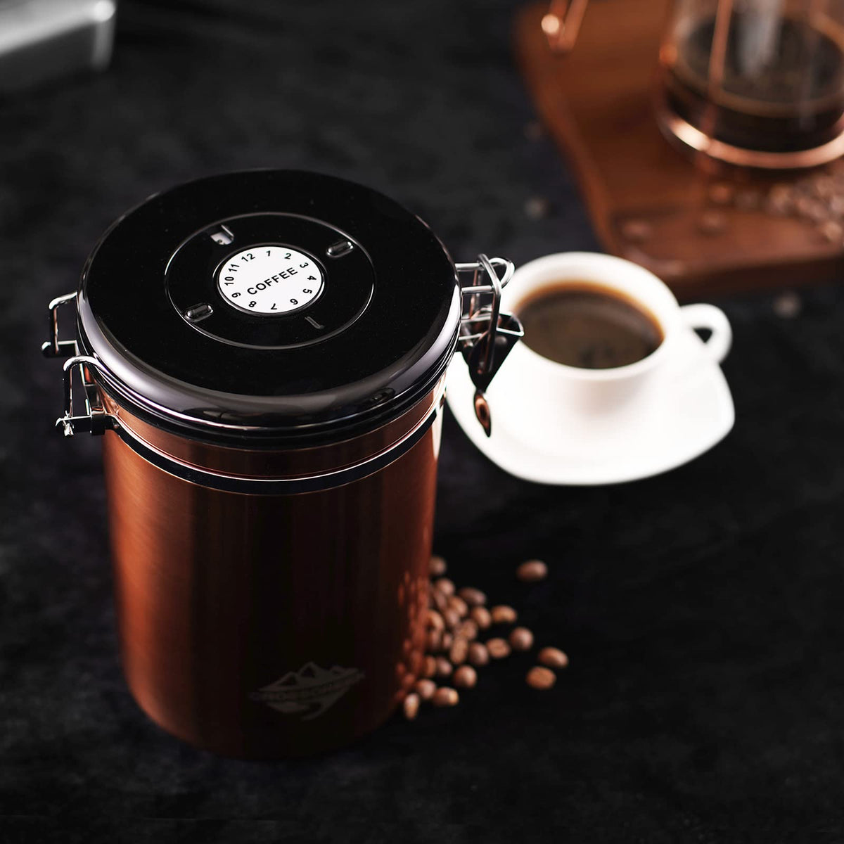 Small Stainless Steel French Coffee Press 34 Ounce J5525