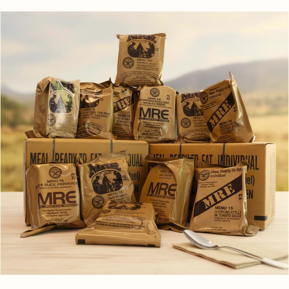 MRE Meals Ready to Eat A and B bundle cases with heater X5547