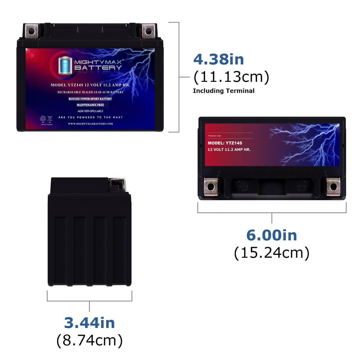12V Battery with 2Amp Charger A9827