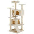 54-inch Cat Tree Tower with Scratching Posts I816665