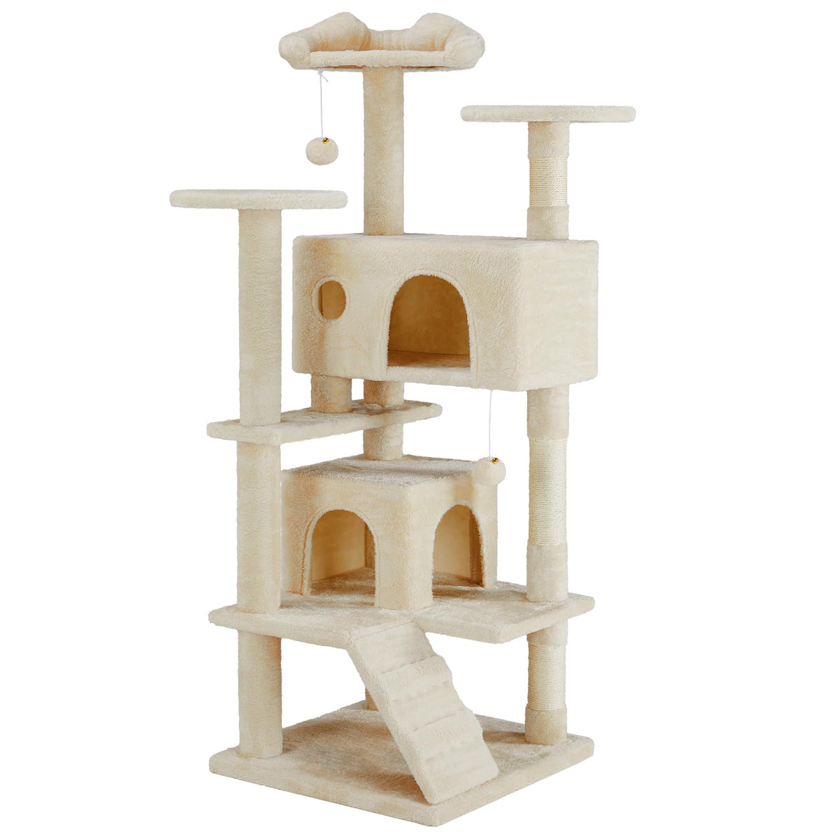 54-inch Cat Tree Tower with Scratching Posts I816665