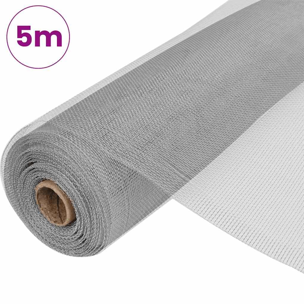 Aluminum Mesh Screen 39.4x196.9 Inches Silver N11260