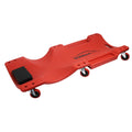 Red 40 Inch Plastic Rolling Creeper F33733