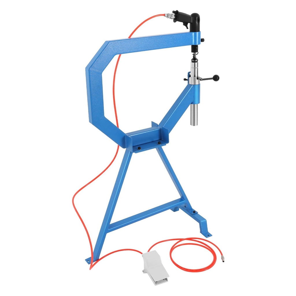 4 Inch Pneumatic Planishing Hammer with Cast Iron Stand and Foot Pedal B495750