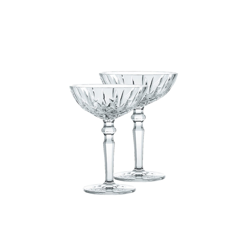Clear Crystal Cocktail Coupe Glasses, Set of 2 M356815