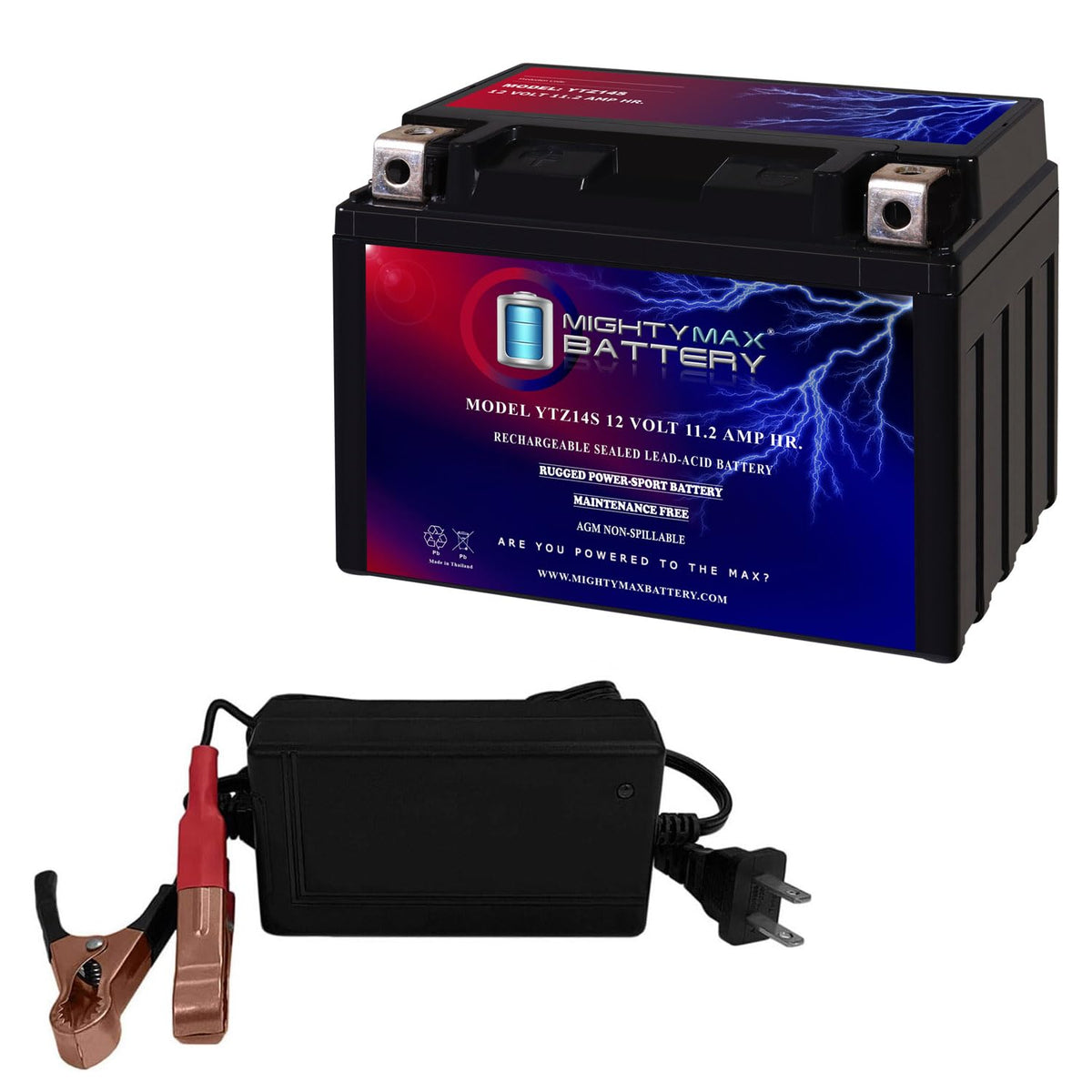 12V Battery with 2Amp Charger A9827
