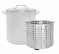 40 QT Stainless Steel Stock Pot with Basket B82668