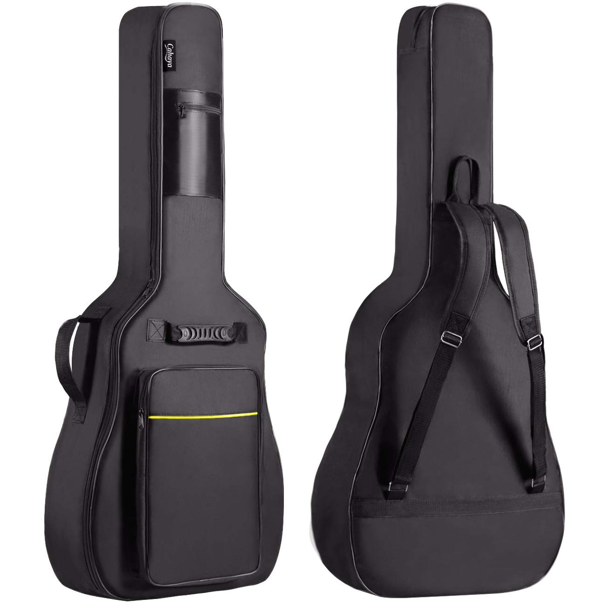 41 In 0.35 In Thick Padding Soft Guitar Bag Black Y793383