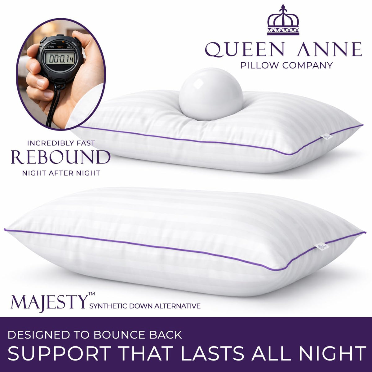 King Size Bed Pillows Set of 2 O3939