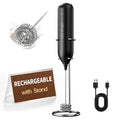Rechargeable Handheld Milk Frother with Stand A66072
