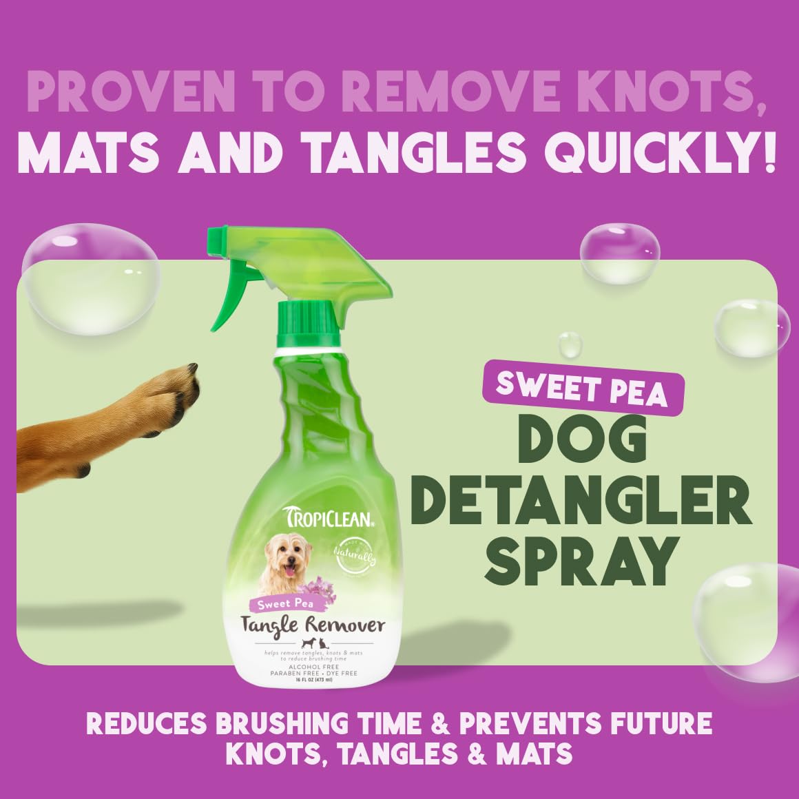 Dog Detangler Spray Leave-in Conditioner 16oz T708