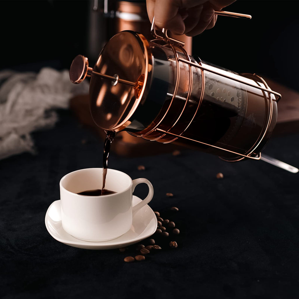 Small Stainless Steel French Coffee Press 34 Ounce J5525