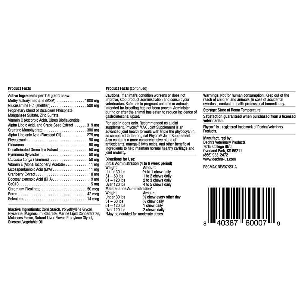 Joint Supplement Soft Chews for Dogs, 90 Chews X9920