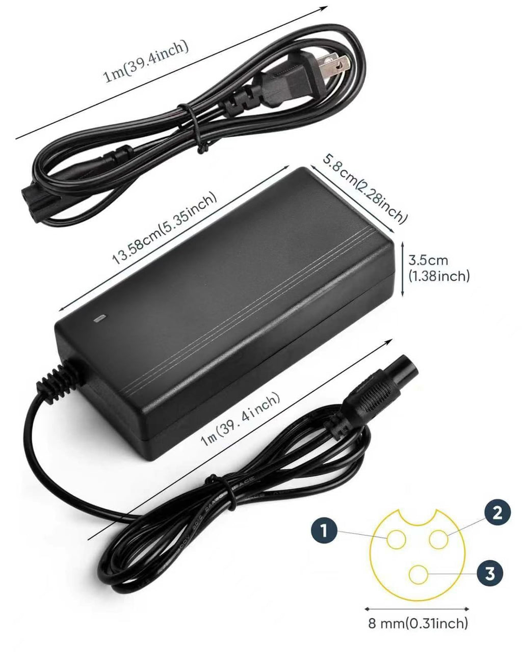 42V 2A Electric Scooter Charger N7797