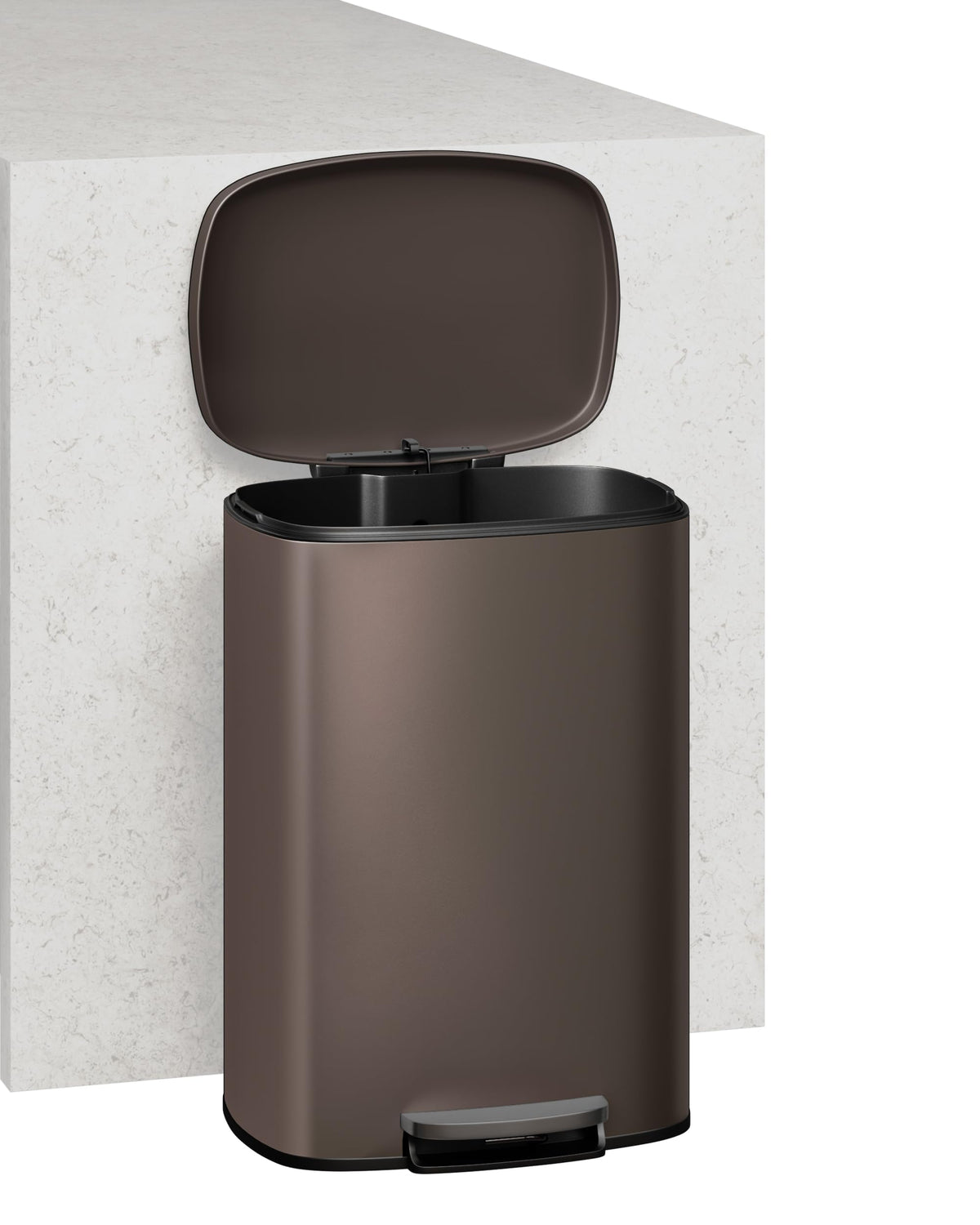 13 Gal 3 Gal Stainless Steel Step Trash Can Combo Set X120