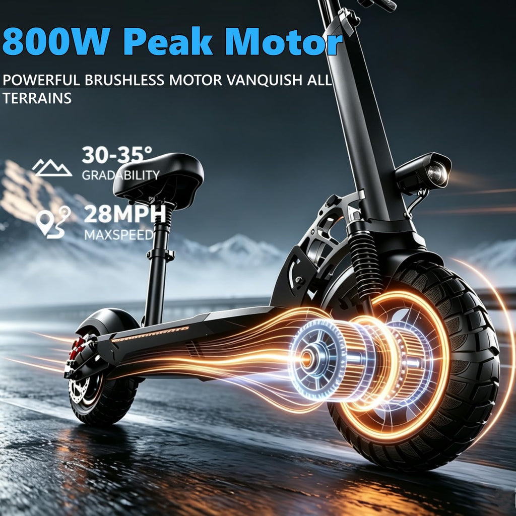 800W 45 Mile Range 25 Mph Foldable Electric Scooter with Seat F927691
