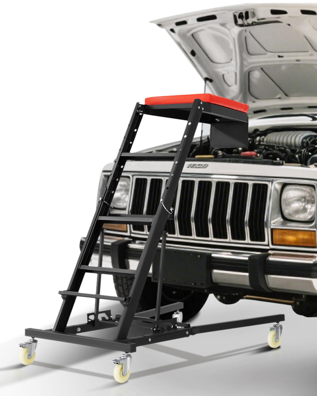 Padded Automotive Creeper with 4 Swivel Wheels B19570