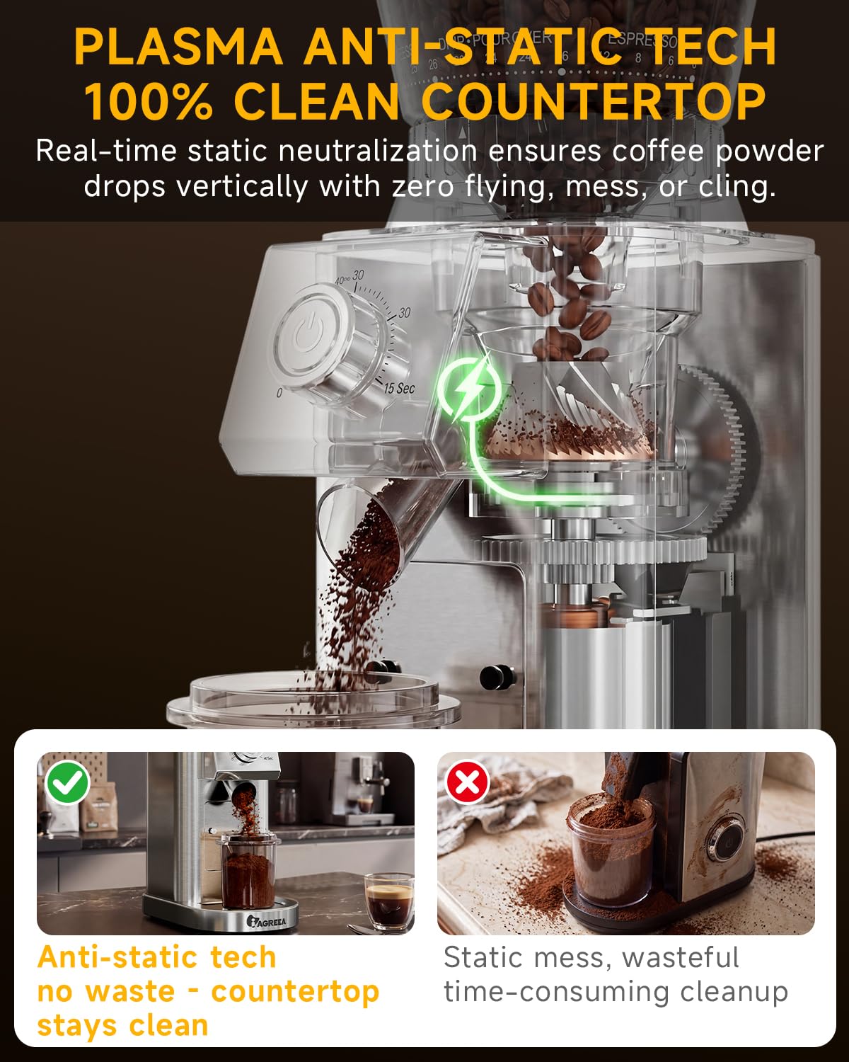 Conical Burr Espresso Grinder A748