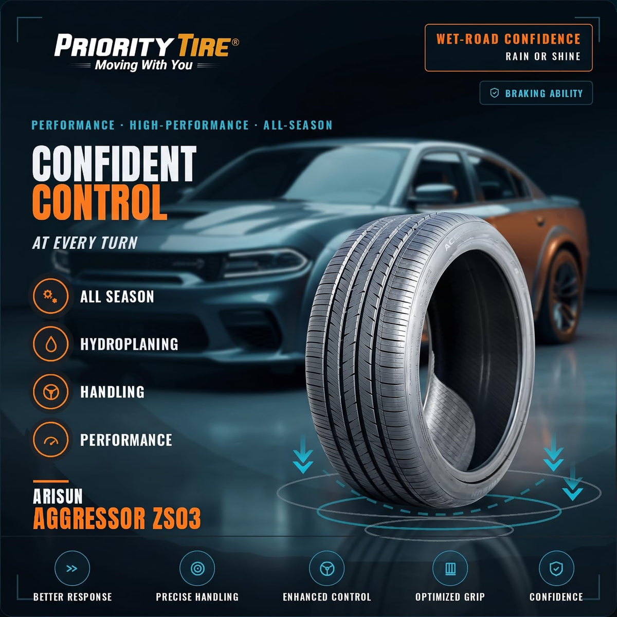 235/40ZR18 95W XL All Season Passenger Tire T680325