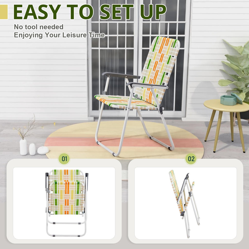 Oversized Webbed Folding Lawn Chairs 2 Pack E998206