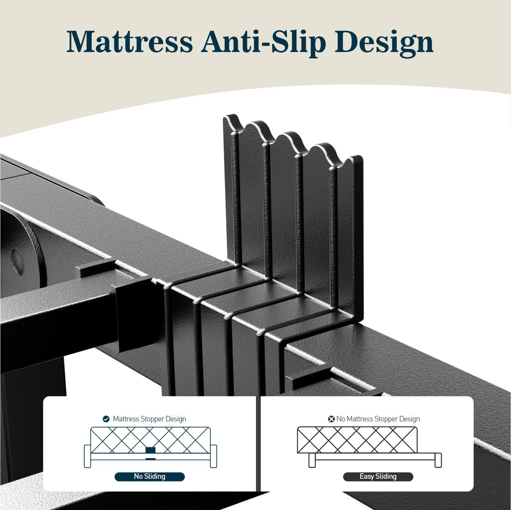 Queen 18 Inch Heavy Duty Metal Platform Bed Frame K763