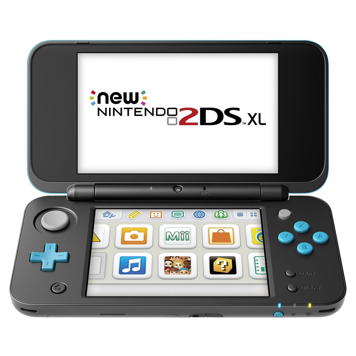 Black Turquoise Handheld Game Console O7945