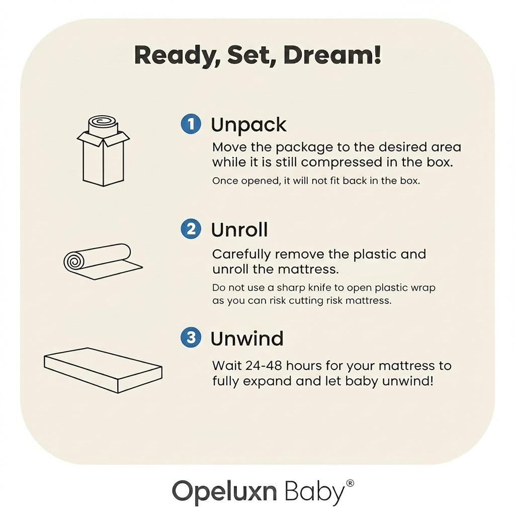 2-Sided Mini Crib Mattress 38"x24"x4" C109426