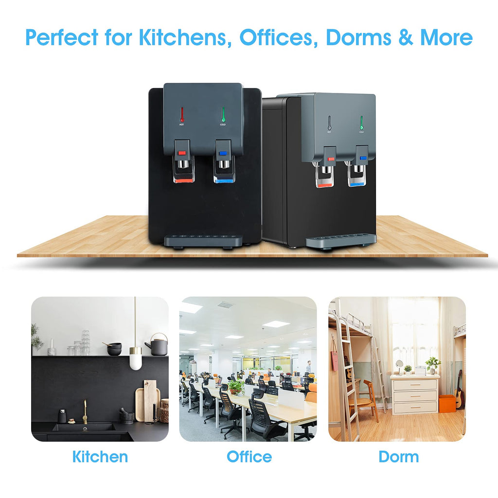 Top Loading Hot and Cold Water Cooler Dispenser, Black R83047