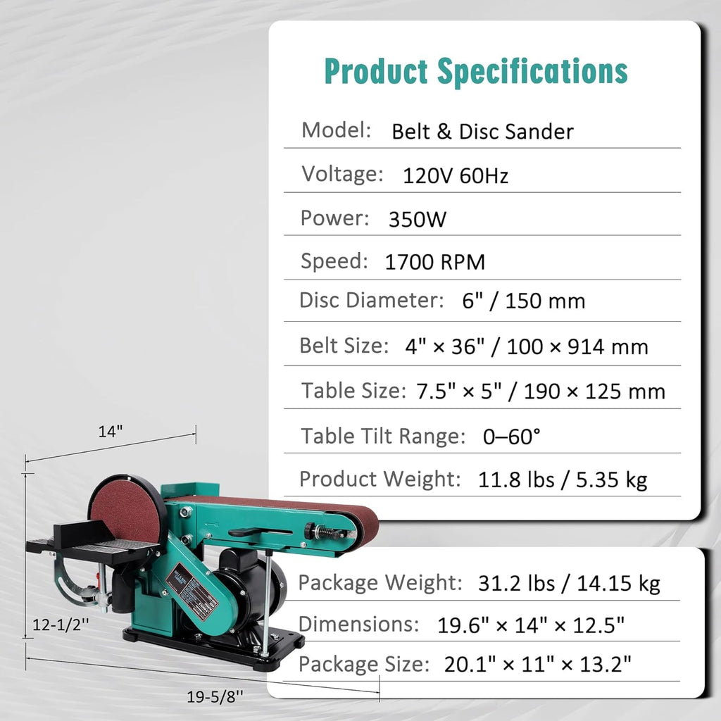 4 x 36 in. Adjustable Belt Sander R955735