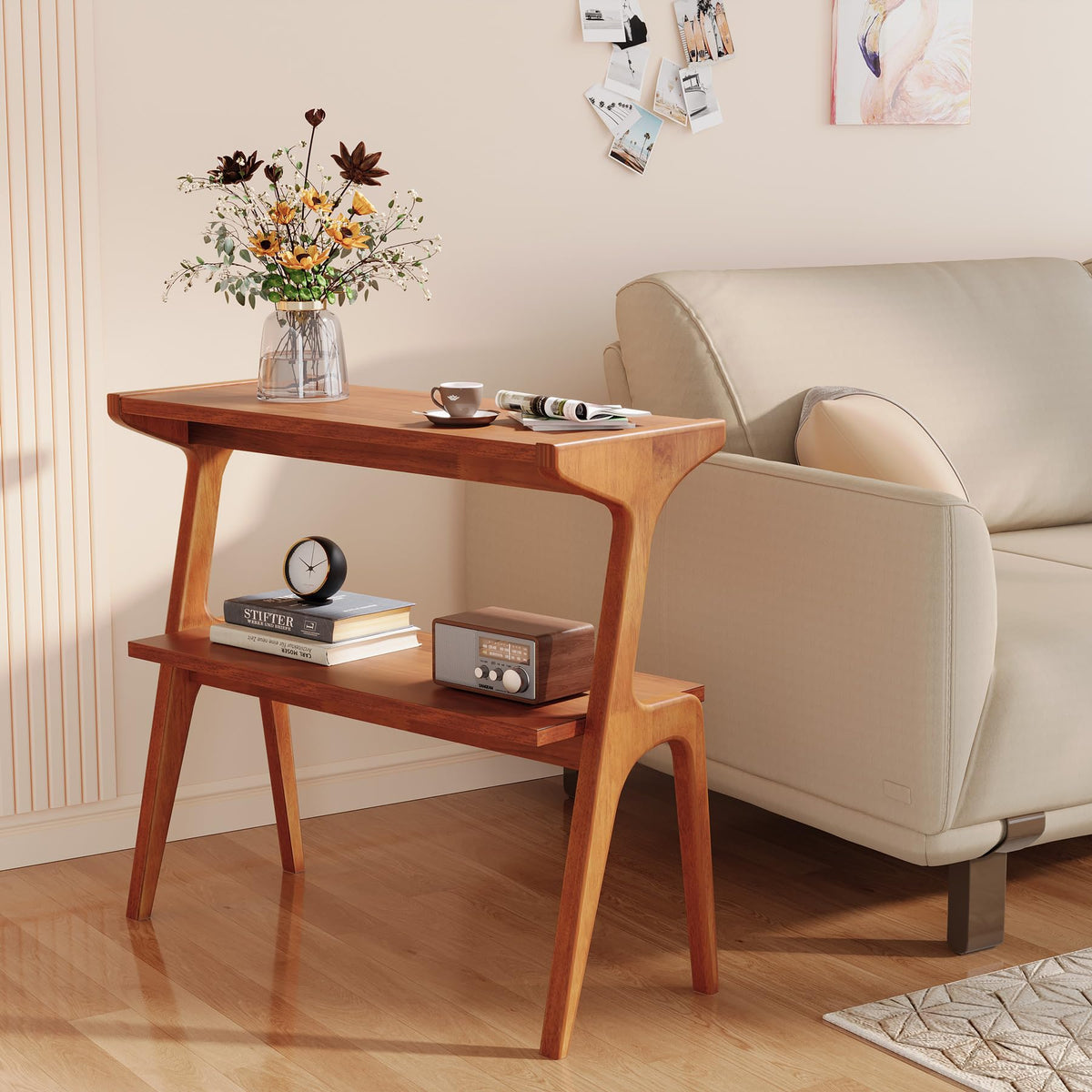 Solid Wood End Table B63563
