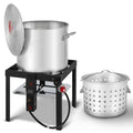 60QT Seafood Boil Pot with Basket and Burner M24121