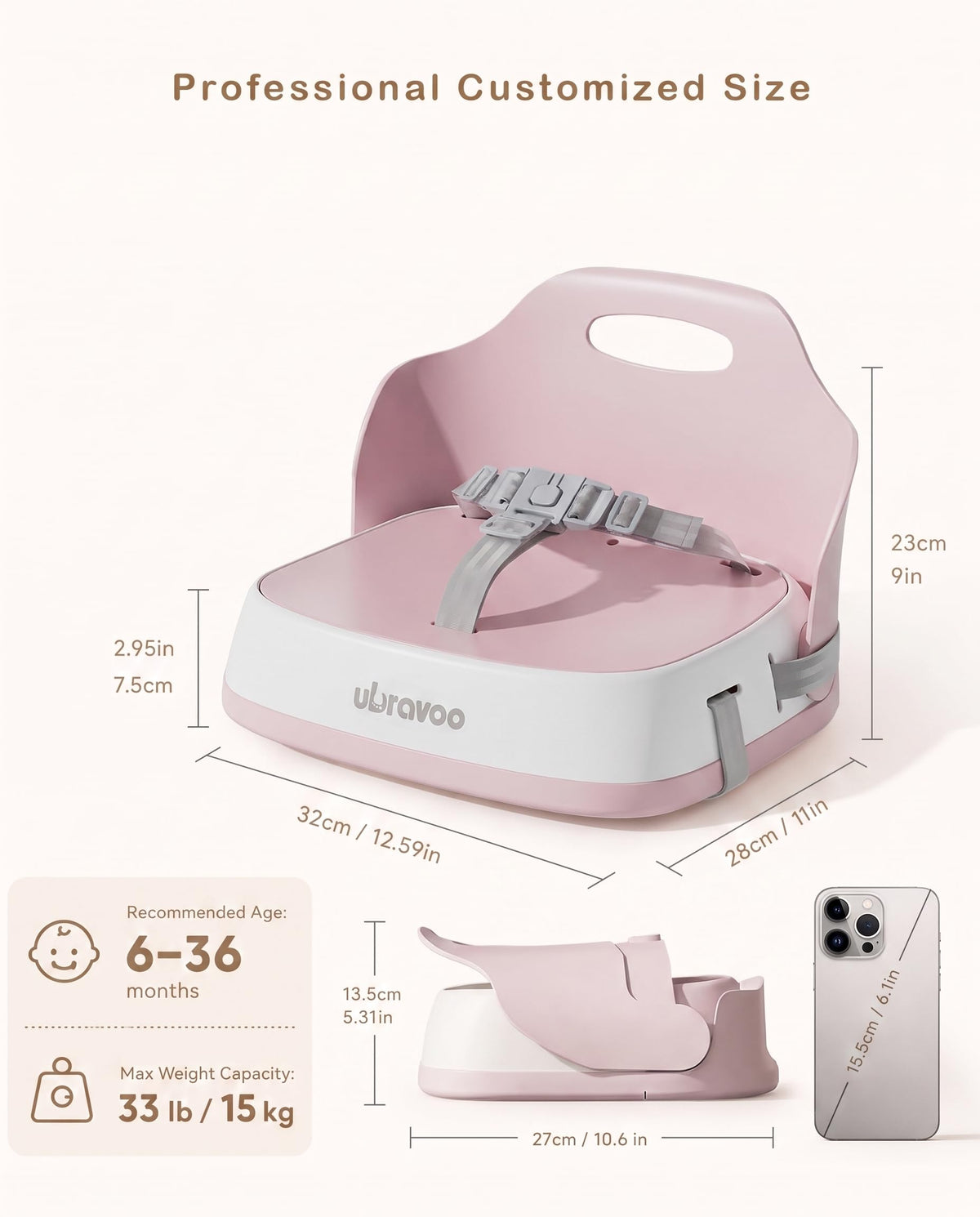 Pink Booster Seat E8514