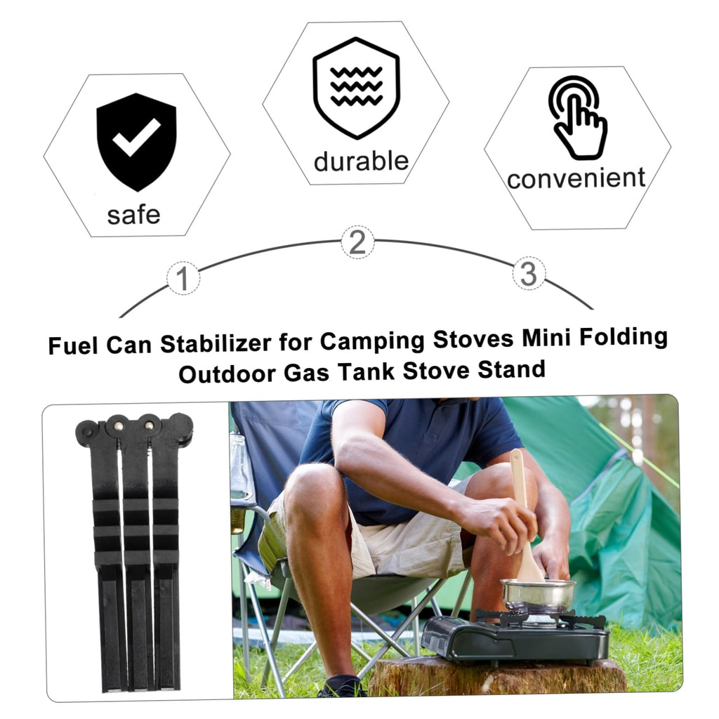 Folding Fuel Can Stabilizer Stand for Camping Stoves A498
